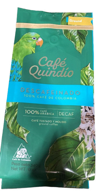 Quindio Decaf Ground Coffee (12x340g/12oz)