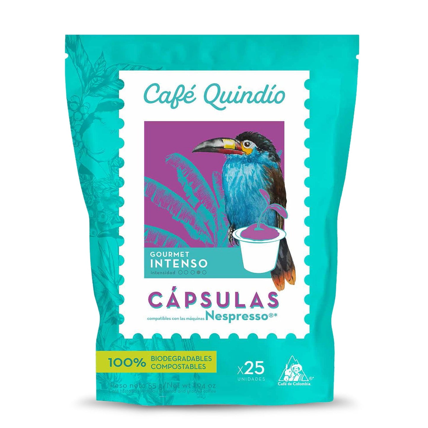Quindio Gourmet Tense Coffee Capsules 25unit (12x137.5g/48.5oz)