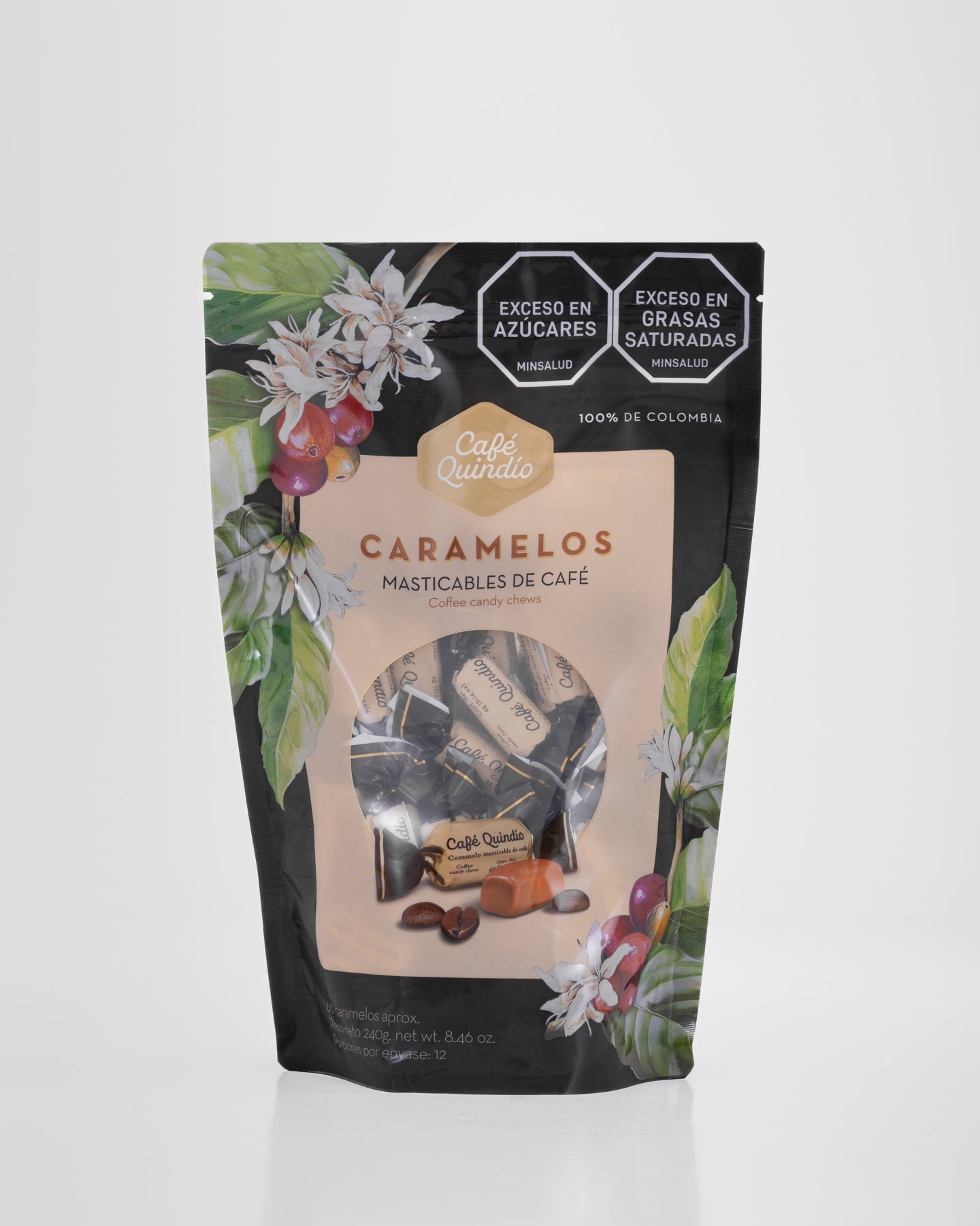 2-Pack Quindio Cafe Chewy Coffee Coffee Caramels (12x480g/16.9oz)