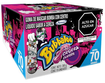 Chiclets Bubbaloo Cereza (32x385gr / 13.6oz)