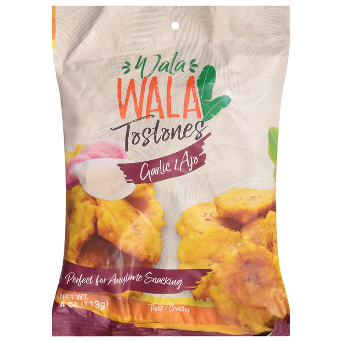 Wala Wala Garlic Tostones Chips (12x113gr / 4oz)