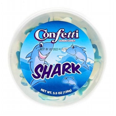 Confetti Shark Gummies (12x141gr / 5oz)