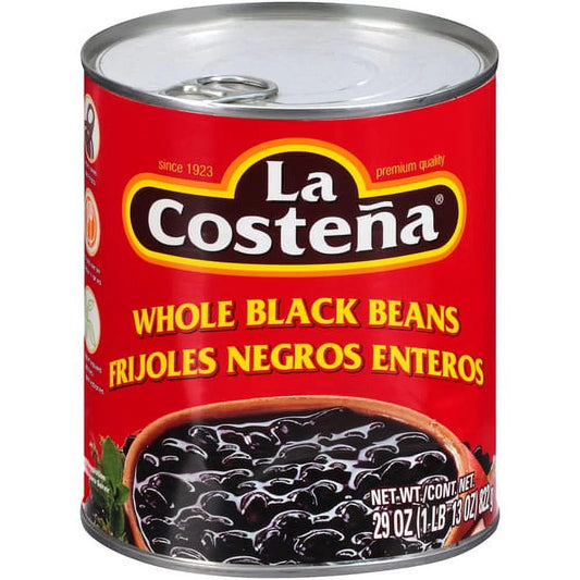 La Costeña Whole Black Beans (12x820gr / 29oz)