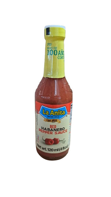 La Anita Red Habanero Pepper Sauce (12x145Ml / 4oz)