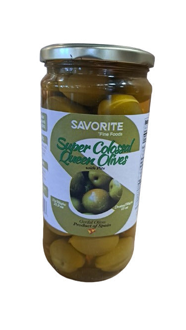 Savorite Super Colosal Queen Olives (12x620gr / 21.9 oz)
