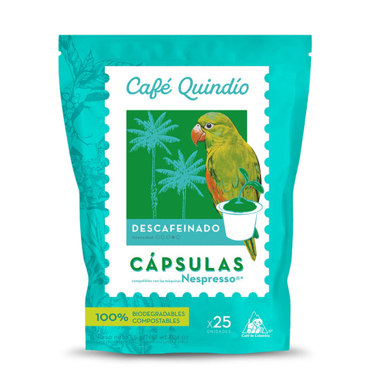 Quindio Decaf Coffee Capsules 25und(10x55g /1.94 oz)