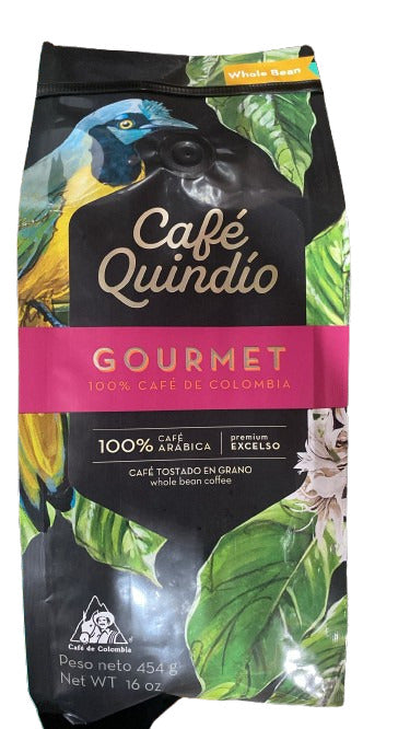 Quindio Gourmet Whole Bean Coffee (12x454g/16oz)