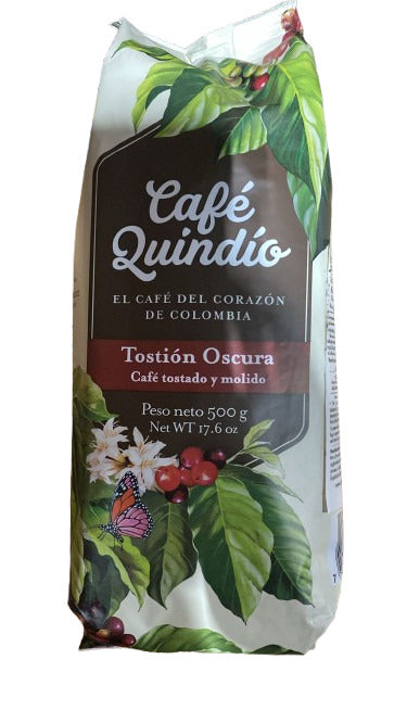 Quindio Traditional Dark Roast Ground Coffee (12x500g/17.6oz)
