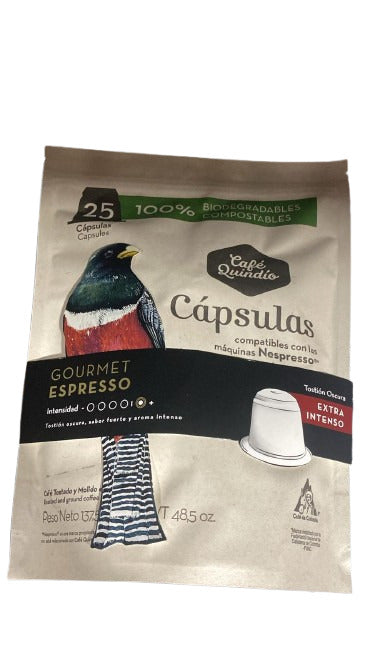 Quindio Gourmet Coffee Capsules  25unit (12x137.5g/48.5oz)