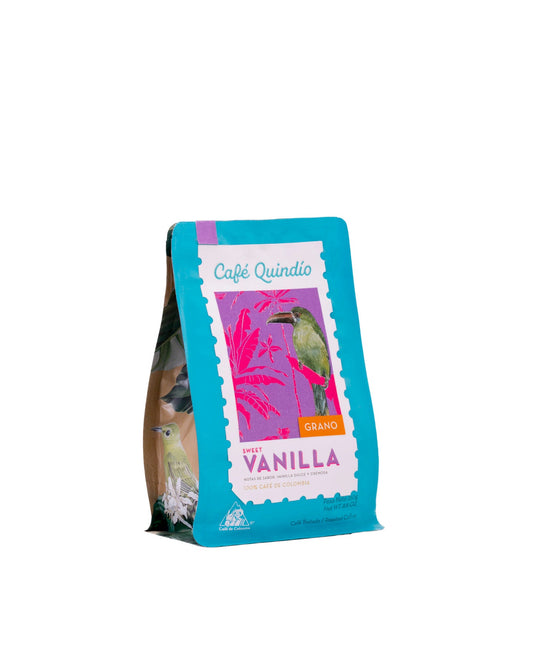 Quindio Specialty Harvest Sweet Vanilla Whole Bean Coffee (12x250g/ 8.8oz)