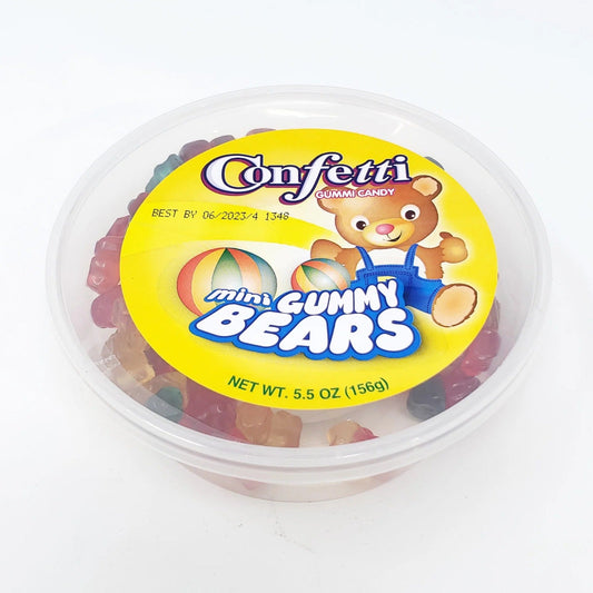 Confetti Mini Gummy Bears (12x156gr / 5.5oz)